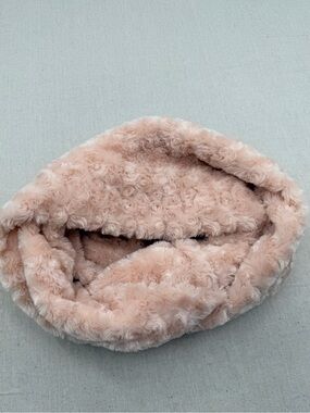 Amiee Lynn Plush Faux Fur Infinity Scarf - Blush Pink